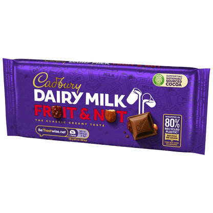 Cadbury Dairy Milk Chocolate Fruit & Nut Bar 110G — image 4