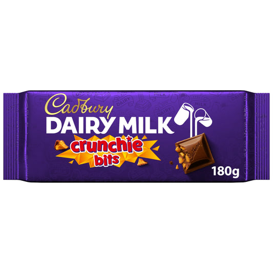 Cadbury Dairy Milk Crunchie Bits Chocolate Bar 180g — image 1