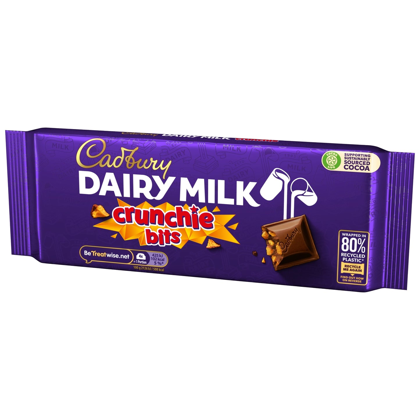 Cadbury Dairy Milk Crunchie Bits Chocolate Bar 180g — image 4