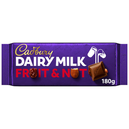 Cadbury Dairy Milk Fruit and Nut Chocolate Bar 180g — image 1