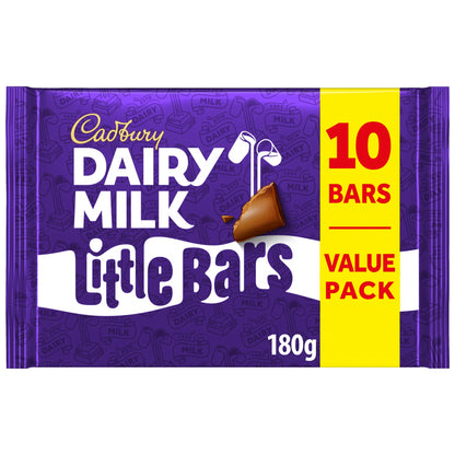 Cadbury Dairy Milk Little Bars Chocolate Bars 10 Pack Multipack 18g — image 1