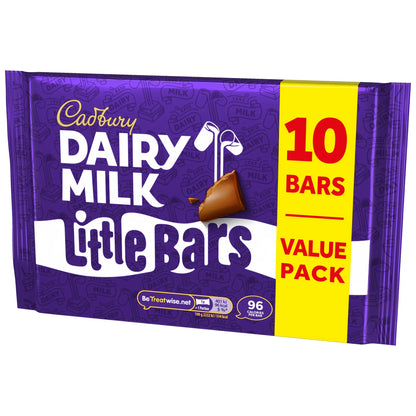 Cadbury Dairy Milk Little Bars Chocolate Bars 10 Pack Multipack 18g — image 3