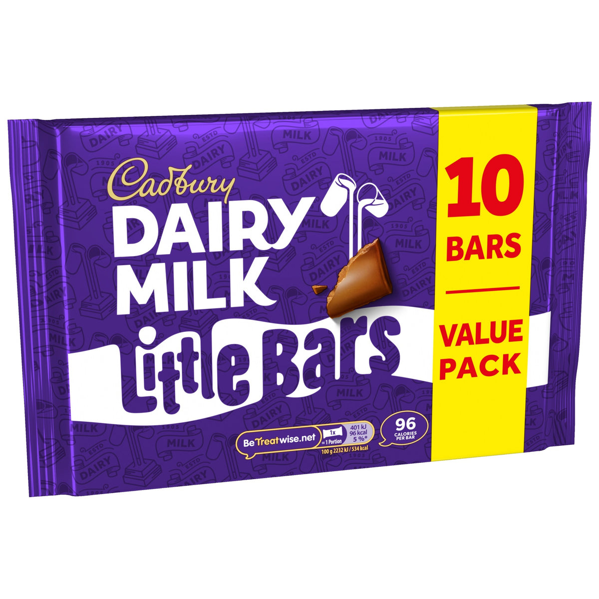 Cadbury Dairy Milk Little Bars Chocolate Bars 10 Pack Multipack 18g — image 4