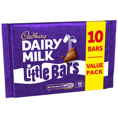 Cadbury Dairy Milk Little Bars Chocolate Bars 10 Pack Multipack 18g — image 4