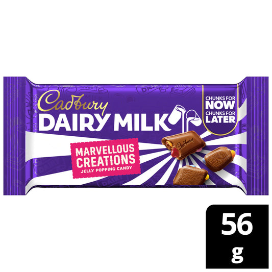 Cadbury Dairy Milk Marvellous Creation Jelly Popping Candy 56g — image 1