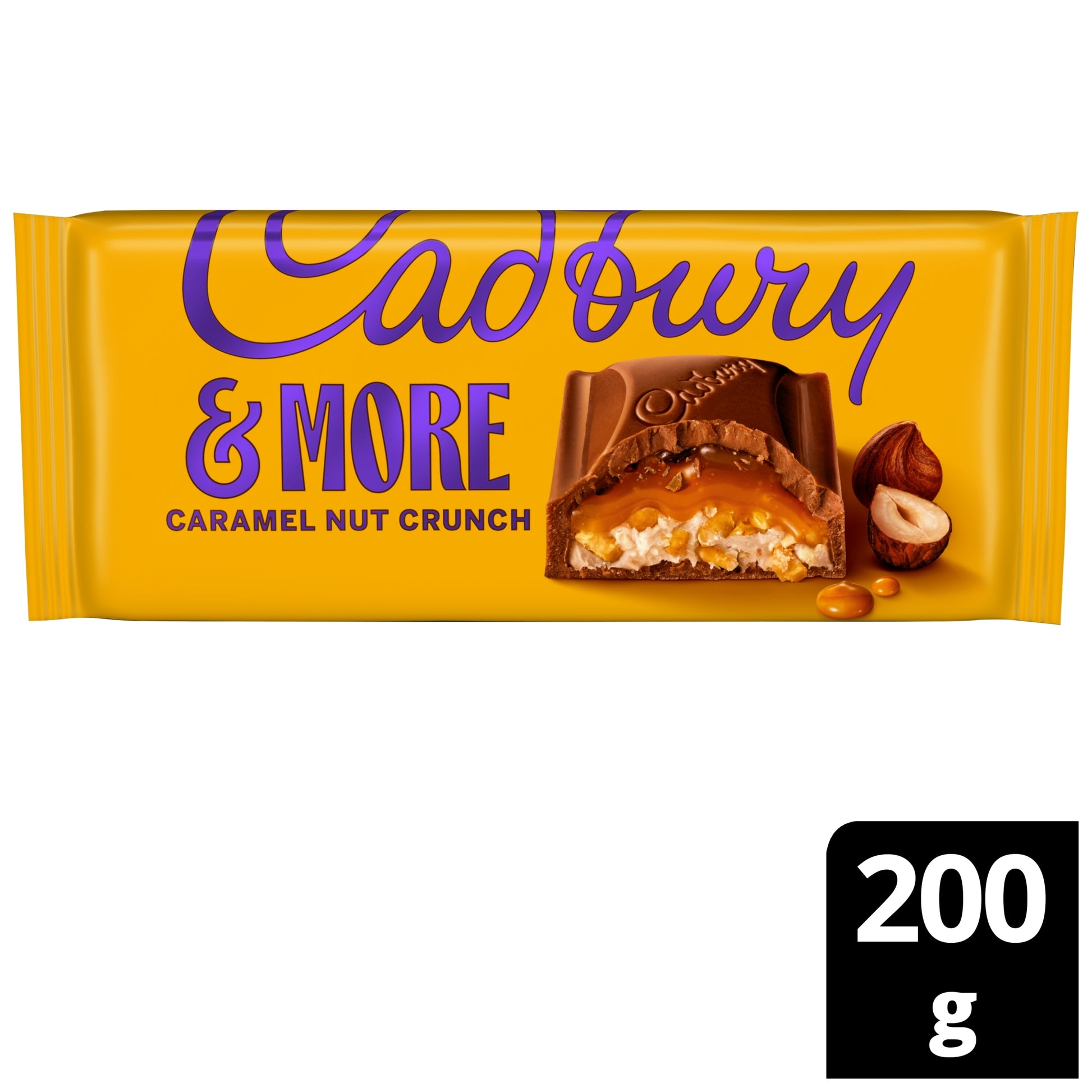 Cadbury Dairy Milk &More Caramel Nut Crunch Chocolate Bar 200g — image 1