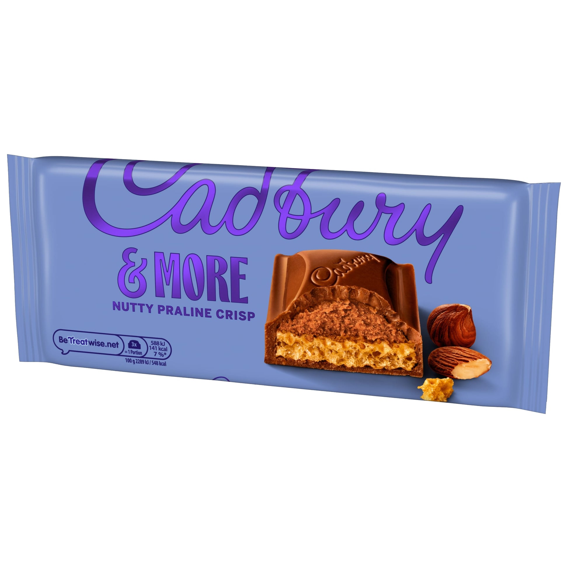 Cadbury Dairy Milk &More Nutty Praline Crisp Chocolate Bar 180g — image 4