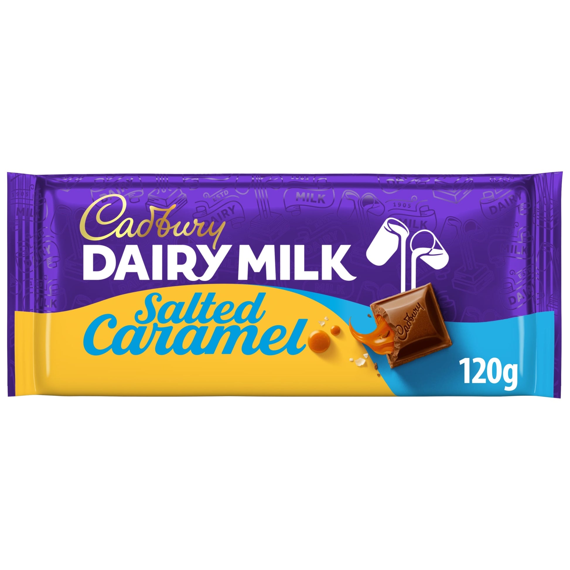Cadbury Dairy Milk Salted Caramel Chocolate Bar 120g — image 1