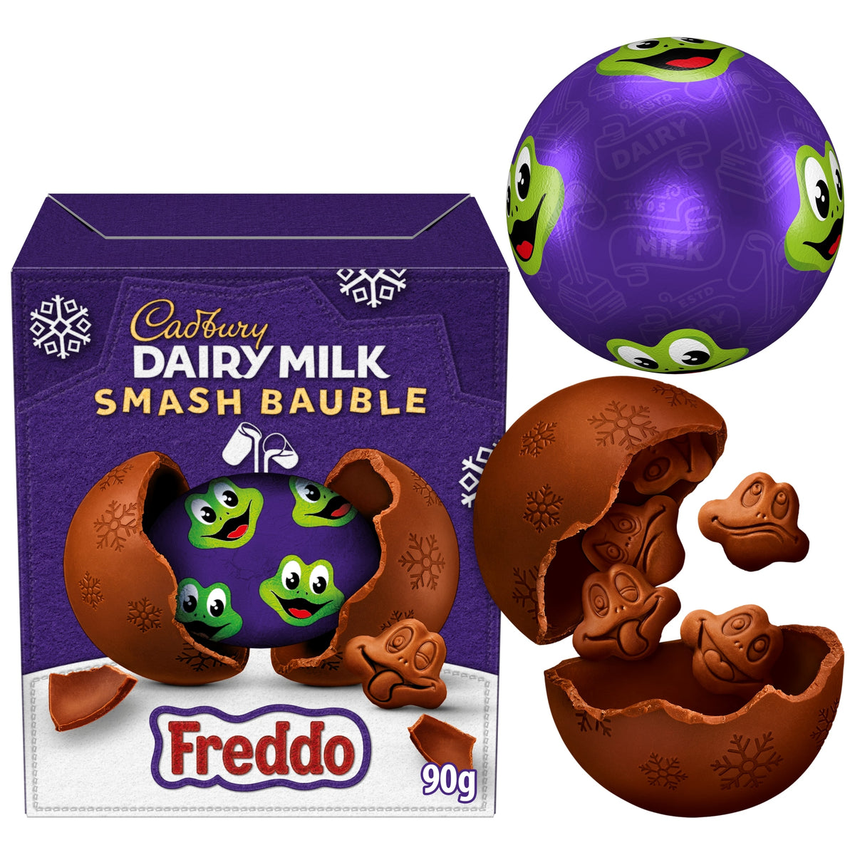 Cadbury Dairy Milk Smash Bauble Freddo 90g — image 1