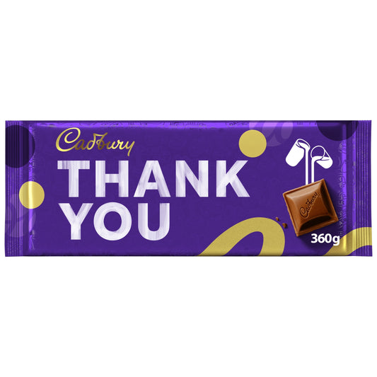 Cadbury Dairy Milk Thank You Chocolate Bar 360g — image 1