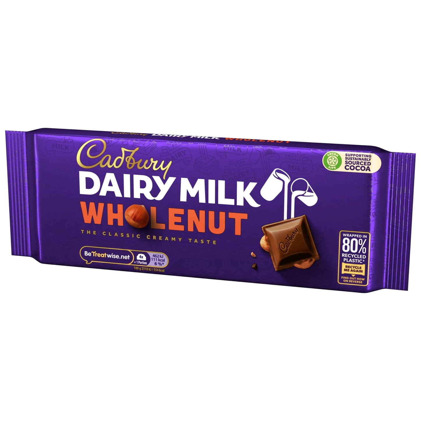 Cadbury Dairy Milk Whole Nut Chocolate Bar 180G — image 4