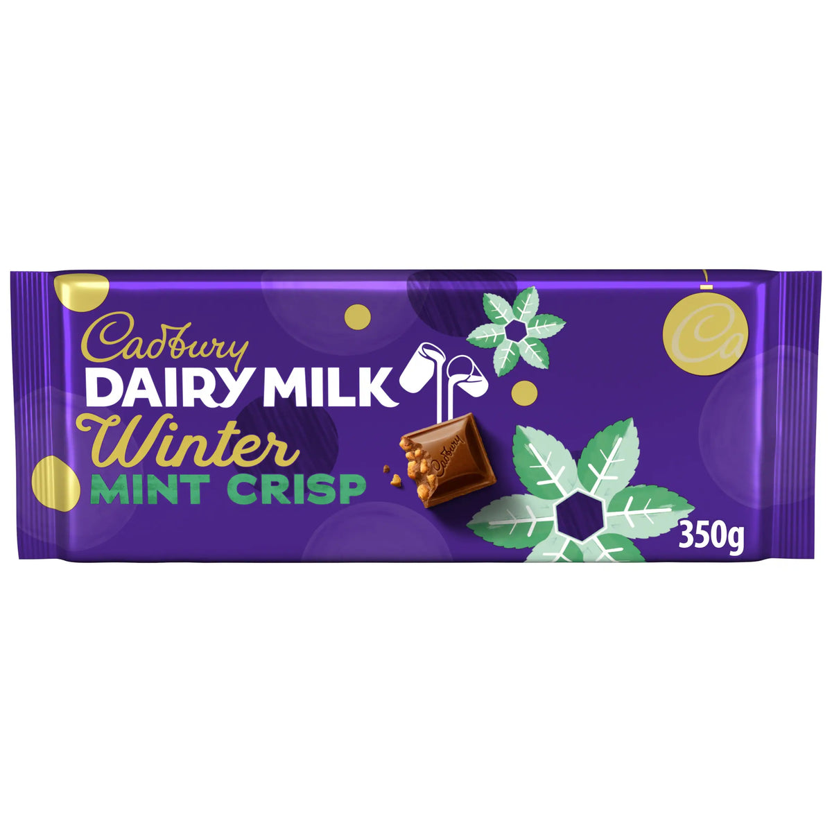 CADBURY DAIRY MILK WINTER MINT CRISP 350G — image 1