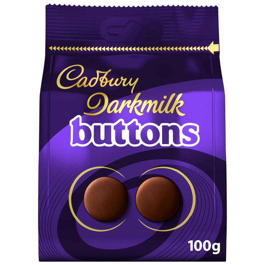 Cadbury Dark Milk Chocolate Buttons Bag 100g — Great British Imports
