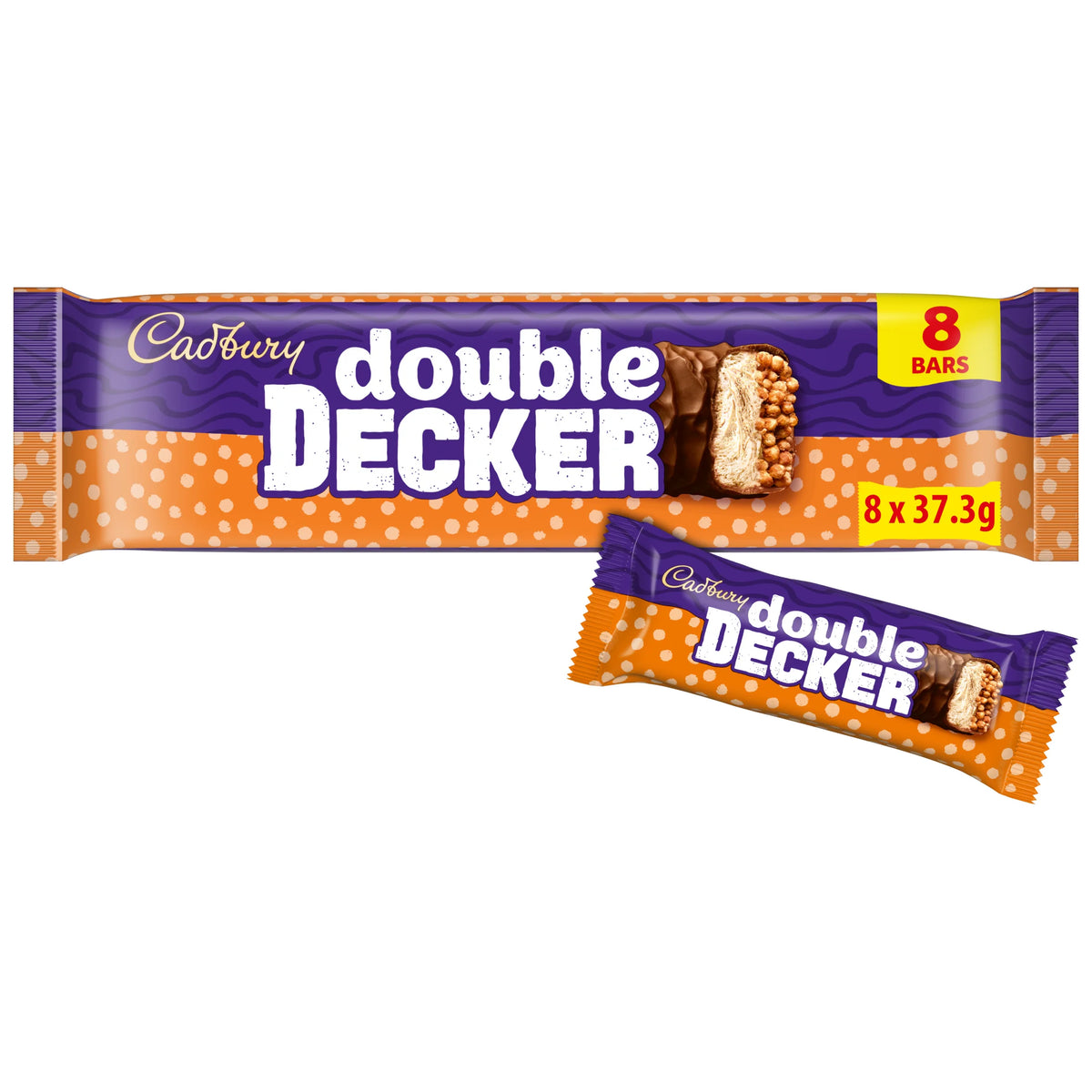 Cadbury Double Decker Chocolate Bar 8 x 37.3g — image 1