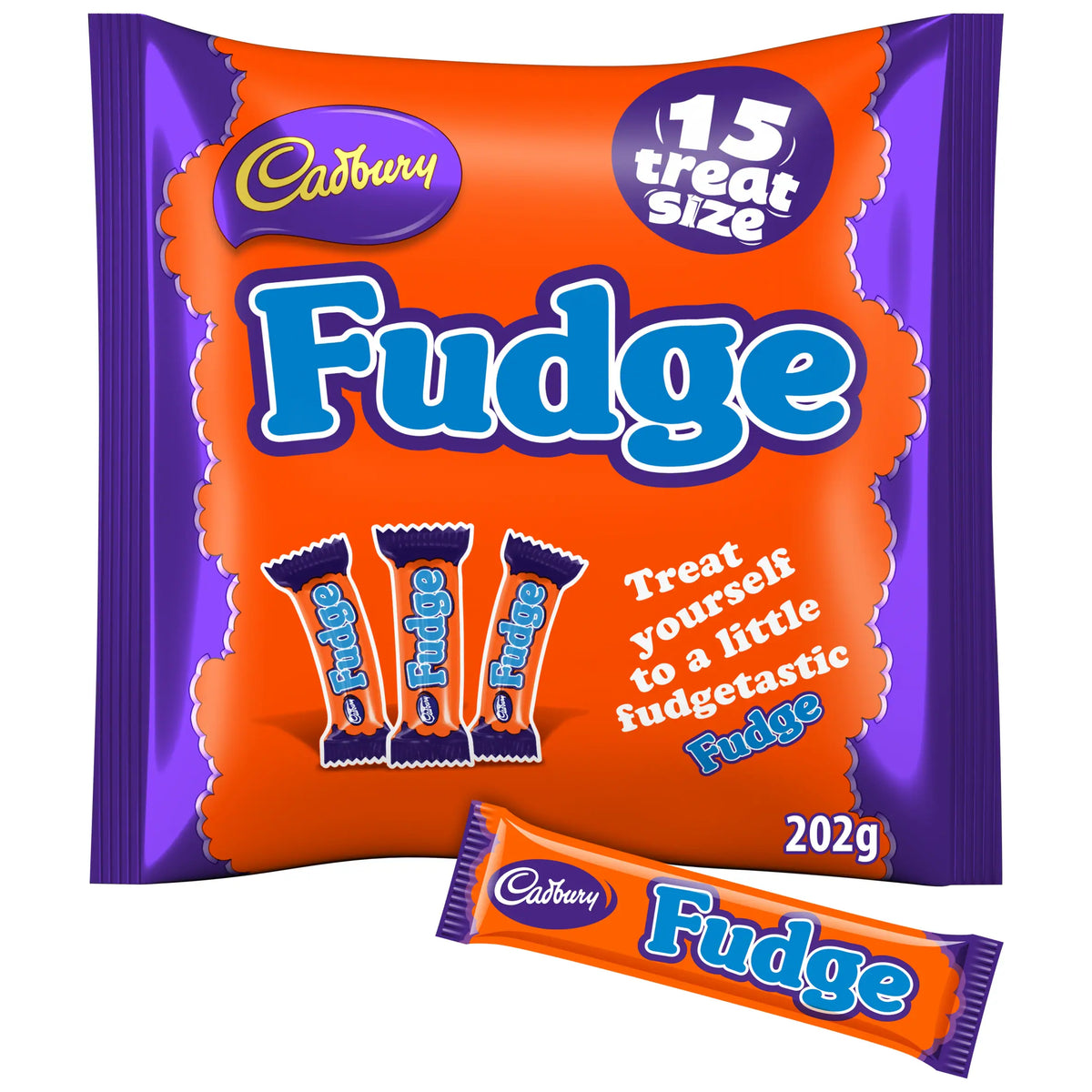 Cadbury Fudge Treat Size Chocolate Bars Multipack 1 X 202g — image 1