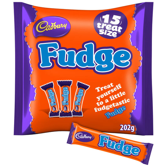 Cadbury Fudge Treat Size Chocolate Bars Multipack 1 X 202g — image 1