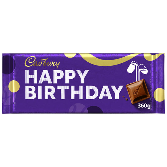 Cadbury Happy Birthday Dairy Milk Chocolate Bar 360g — image 1