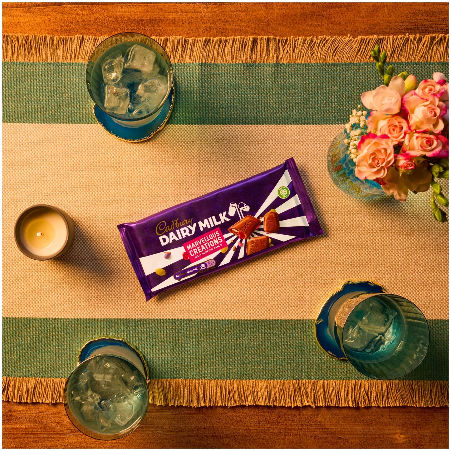 Cadbury Marvellous Creations Jelly Pop Candy Chocolate Bar 160g — image 2