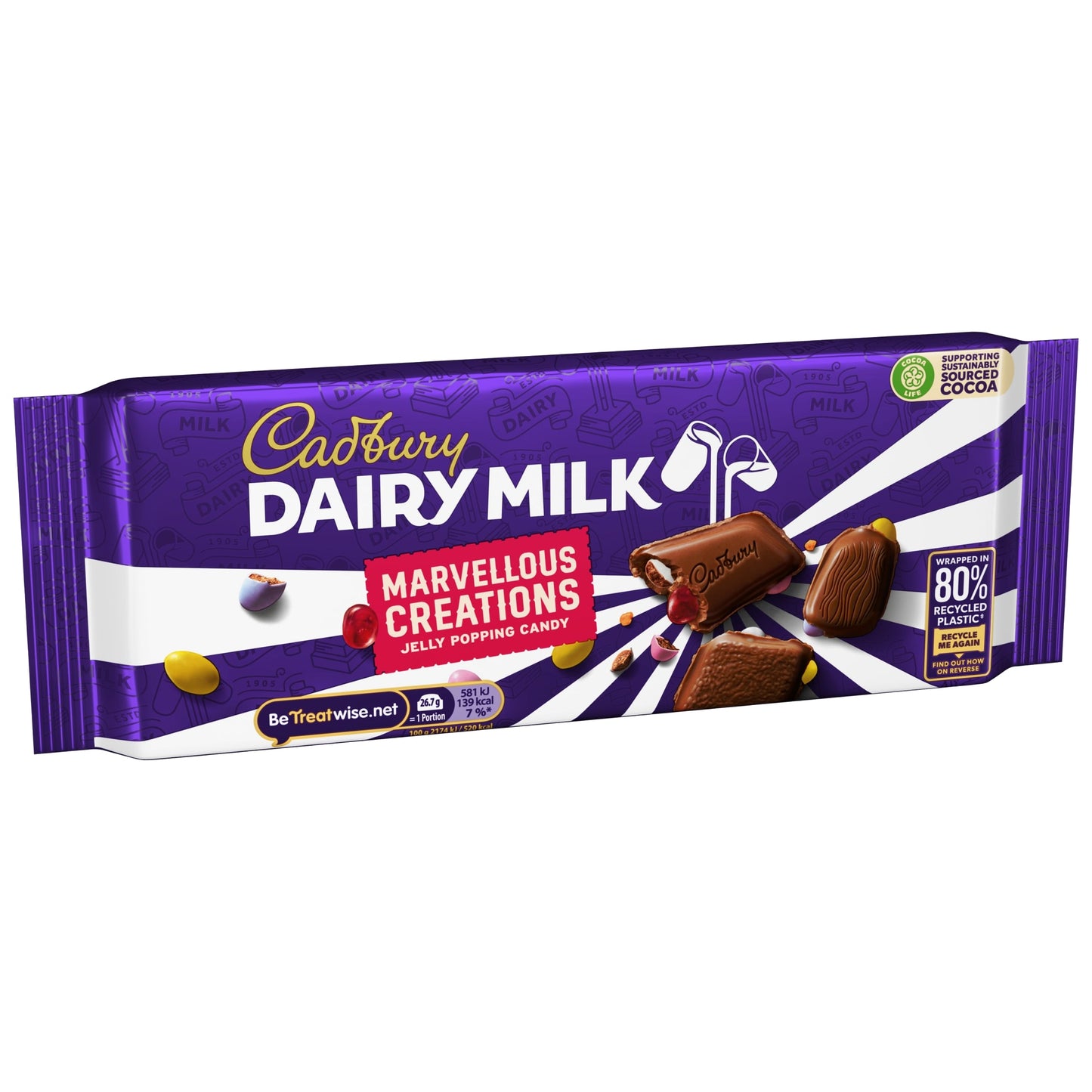Cadbury Marvellous Creations Jelly Pop Candy Chocolate Bar 160g — image 5