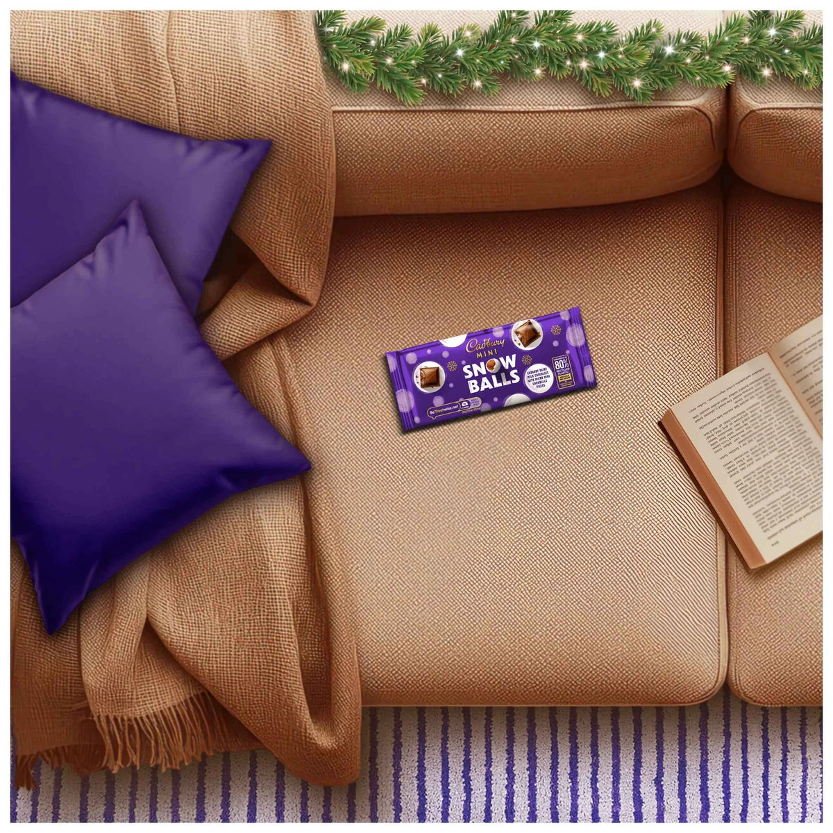 Cadbury Mini Snowballs Chocolate Bar 110g