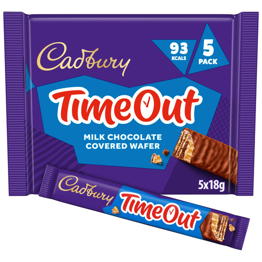 Cadbury Time out Milk chocolate covered Wafer 5x18g — image 1