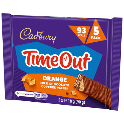 Cadbury Time out Orange Milk Chocolate Covered Wafer 5x 18g — image 5