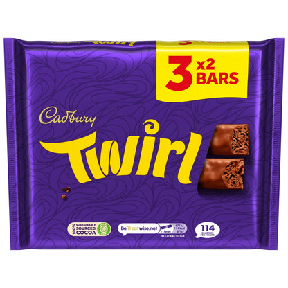 Cadbury Twirl Chocolate Bar 3 Pack Multipack 129g — image 3