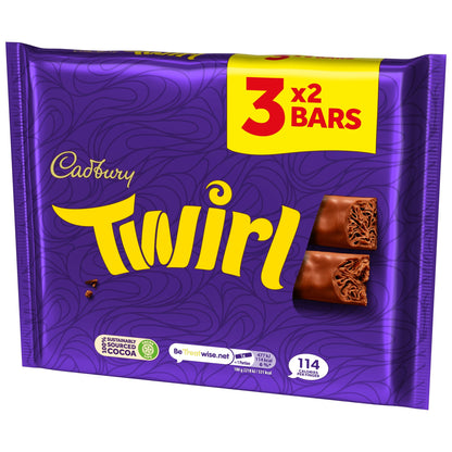 Cadbury Twirl Chocolate Bar 3 Pack Multipack 129g — image 4