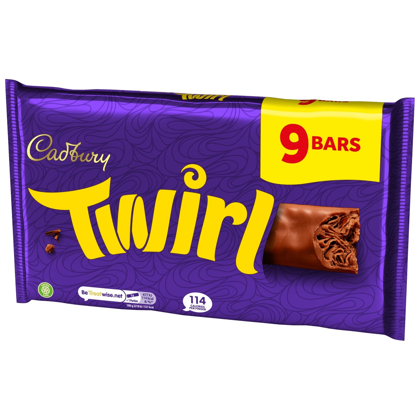 Cadbury Twirl Chocolate Bar 9 Pack Multipack 193.5g — image 3