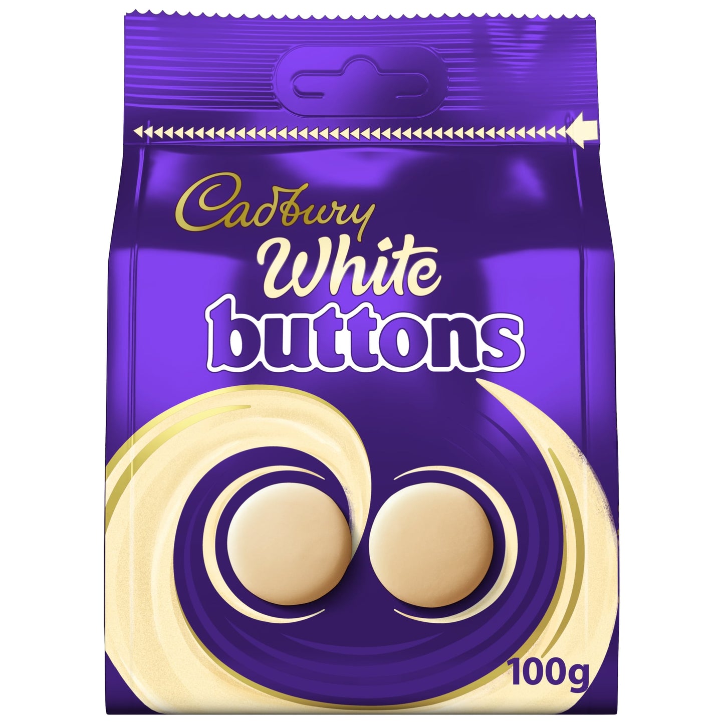 Cadbury White Chocolate Buttons Bag 100G — image 1