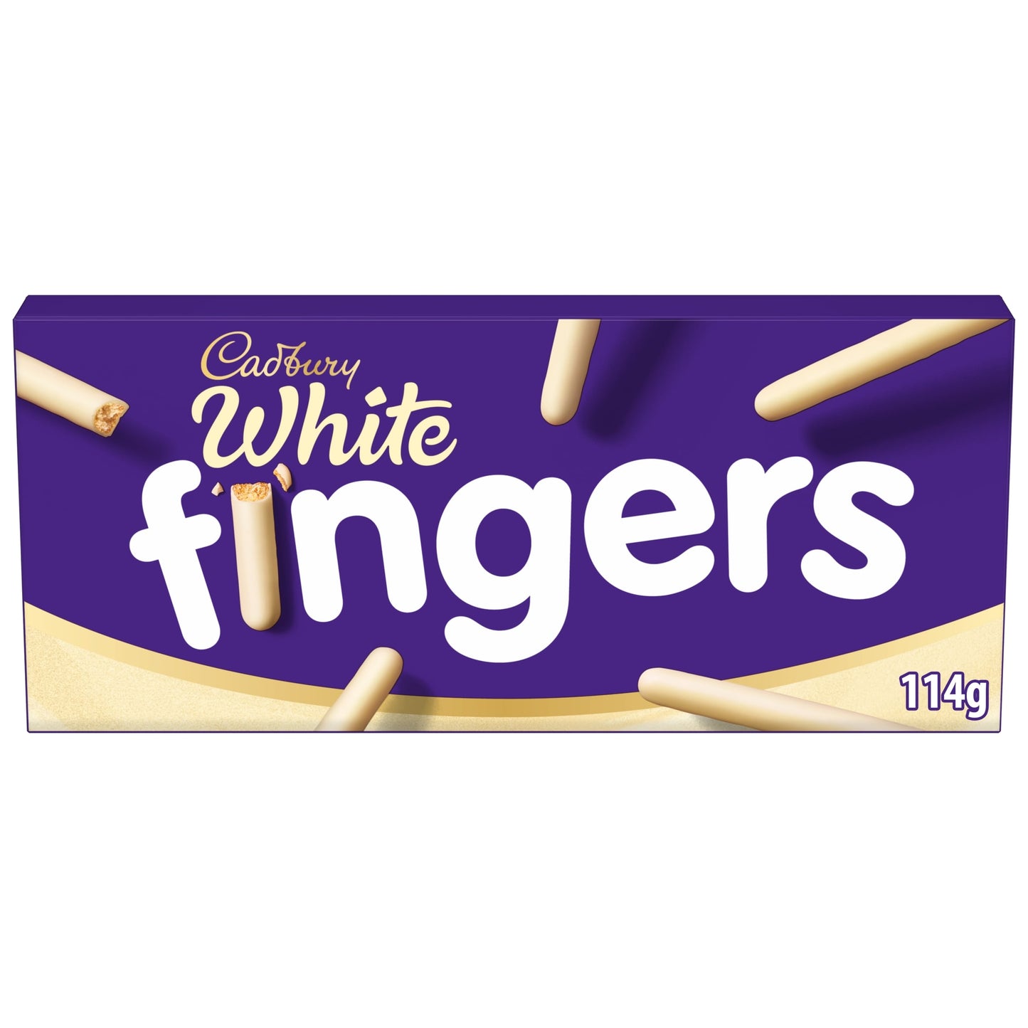 Cadbury White Chocolate Fingers Biscuits 114g — image 1