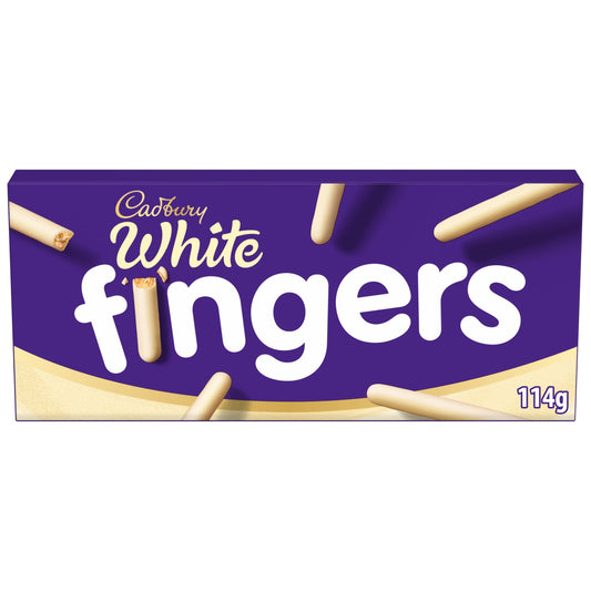 Cadbury White Chocolate Fingers Biscuits 114g — image 1