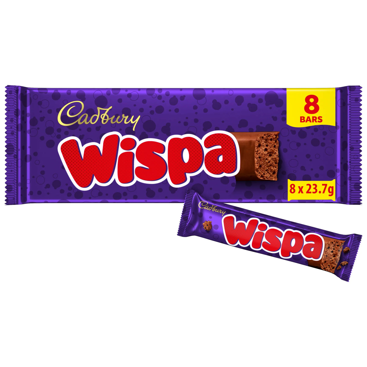 Cadbury Wispa Chocolate Bar 8x 23.7g — image 1