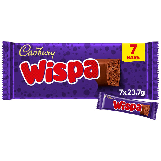 Cadbury Wispa Chocolate Bar Multipack 7 Pack 7 x 23.7g — image 1