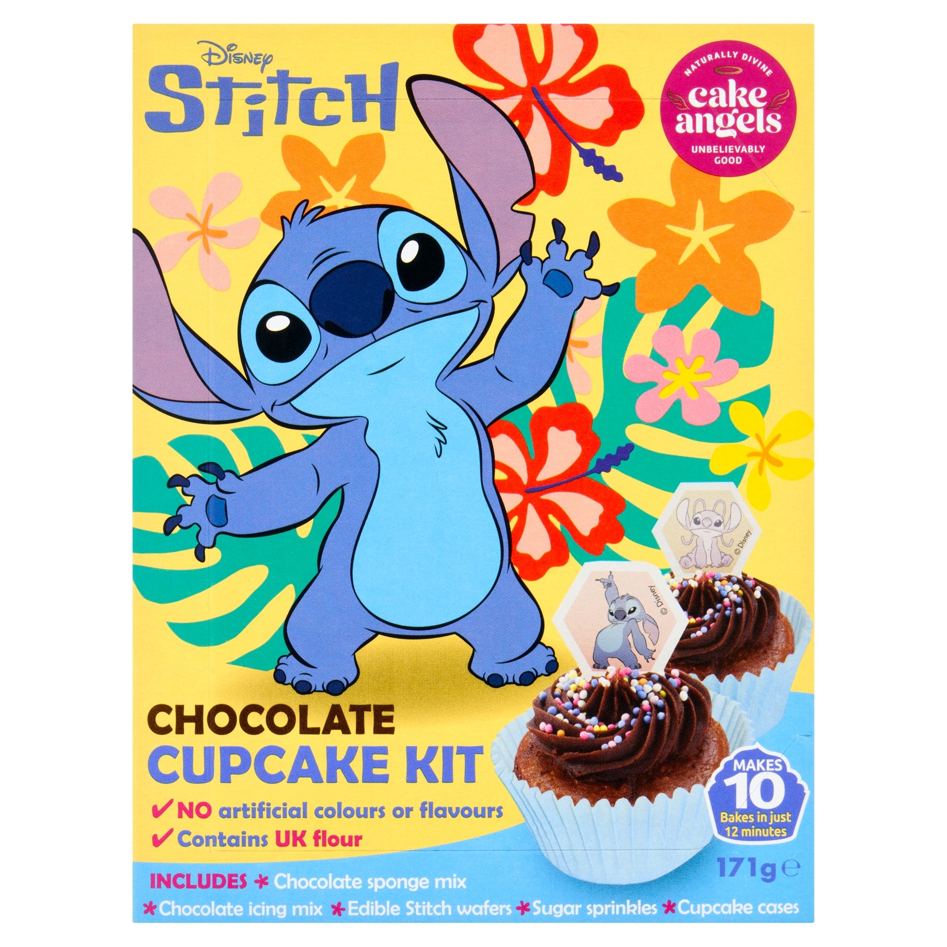 CAKE ANGELS Disney Stitch Chocolate Cupcake Kit 171g — image 1