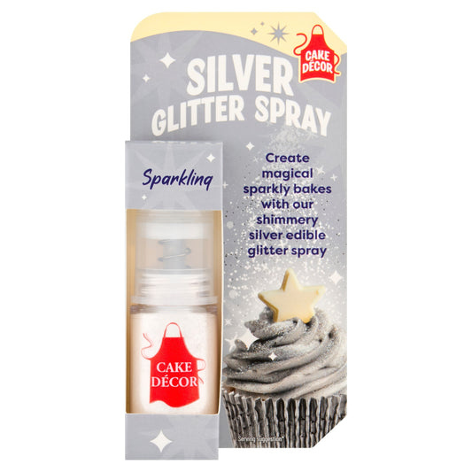 Cake Decor Silver Glitter Spray 4G — image 1