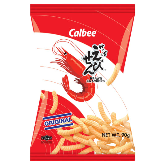 Calbee Prawn Crackers Original 90g — image 1