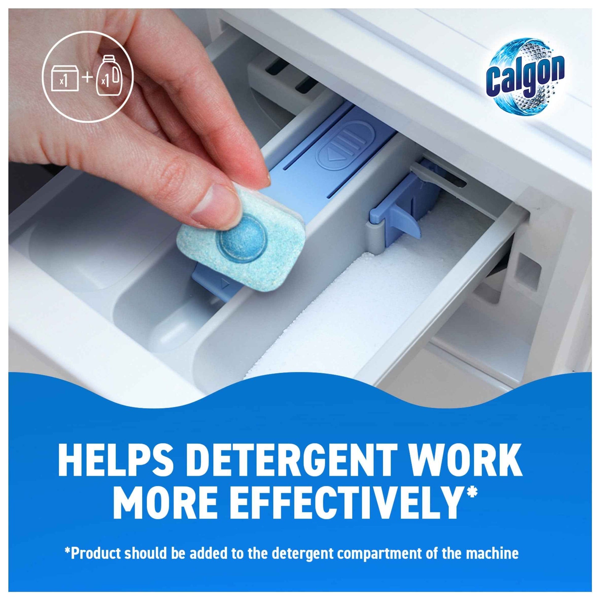 CALGON Washing Machine Cleaner Tablets Limescale Protection 30 Tablets