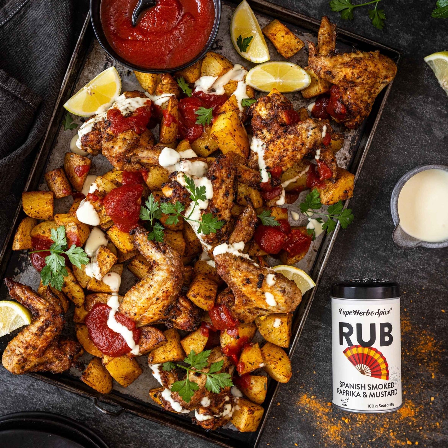 Cape Herb & Spice Rub Spanish Smoked Paprika & Mustard Seasoning 100g