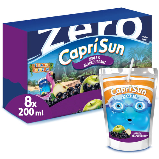 Capri-Sun Zero Apple and Blackcurrant 8 x 200ml Kids' Juice Drink — image 1