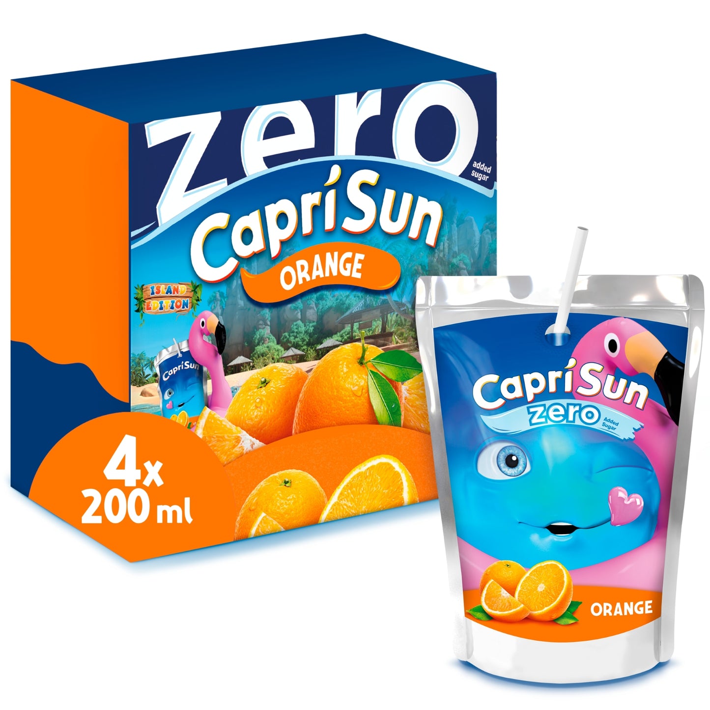 Capri-Sun Zero Orange 4 x 200ml Kids' Juice Drink — image 1