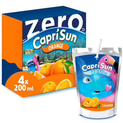 Capri-Sun Zero Orange 4 x 200ml Kids' Juice Drink — image 1