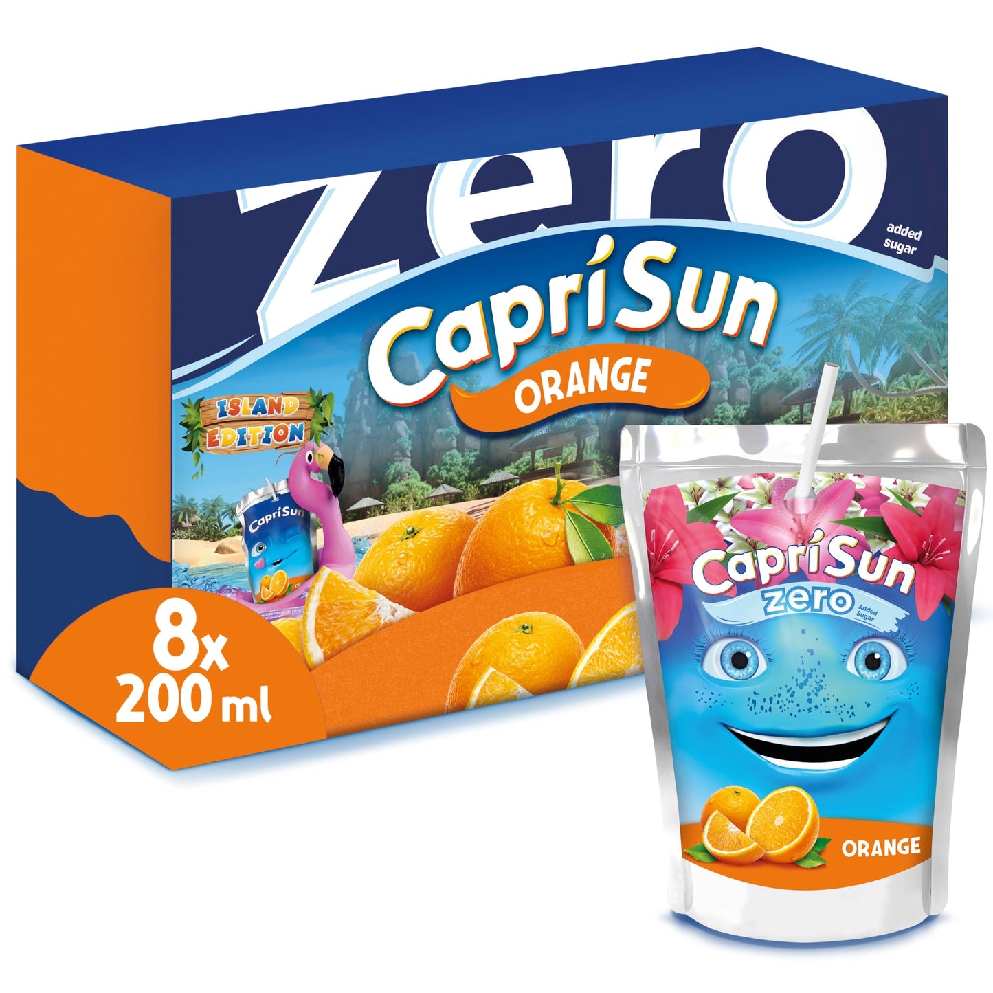 Capri-Sun Zero Orange 8 x 200ml Kids' Juice Drink — image 1
