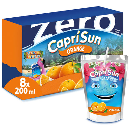 Capri-Sun Zero Orange 8 x 200ml Kids' Juice Drink — image 1