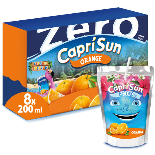 Capri-Sun Zero Orange 8 x 200ml Kids' Juice Drink — image 1