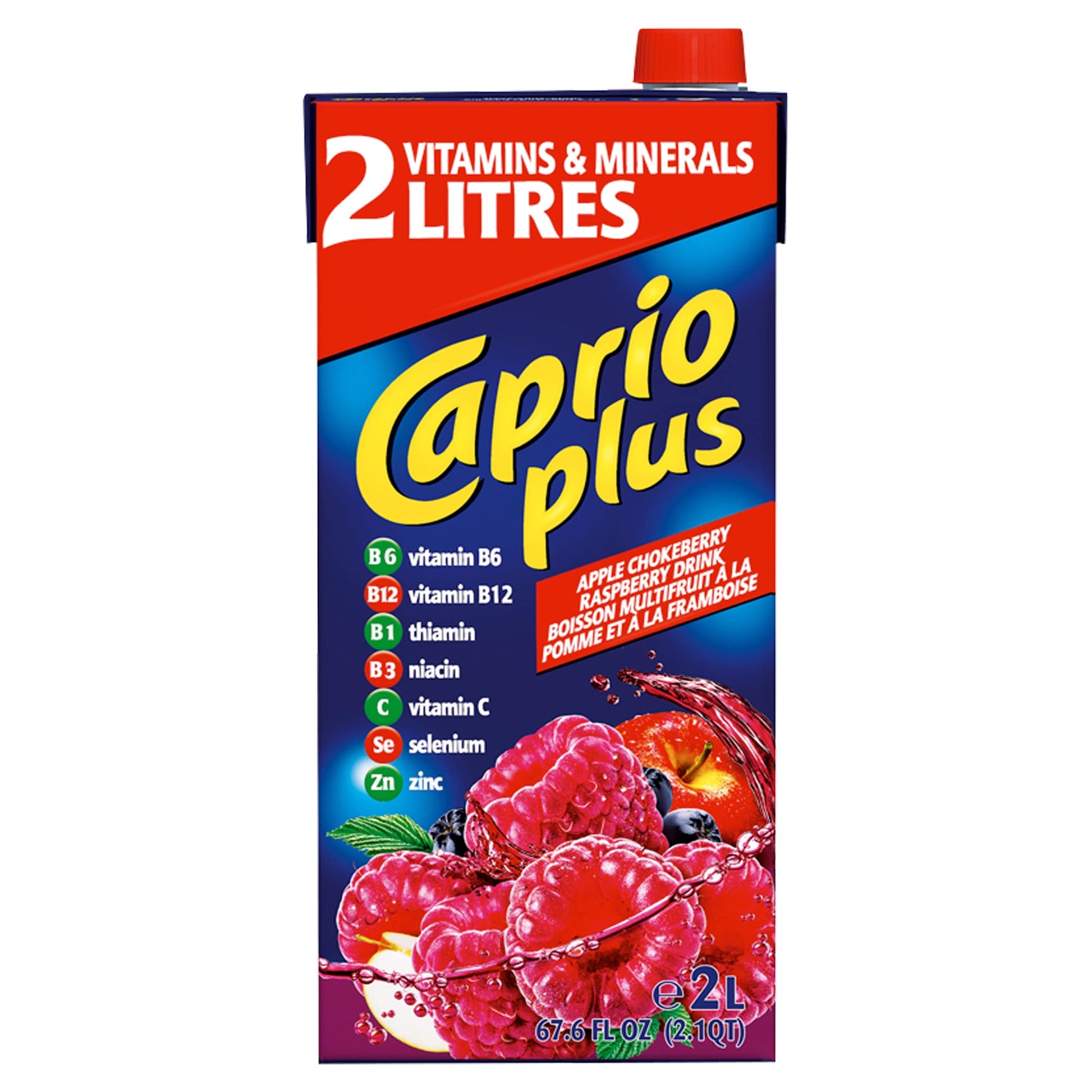 Caprio Apple & Raspberry Drink 2 Litre Carton — image 1