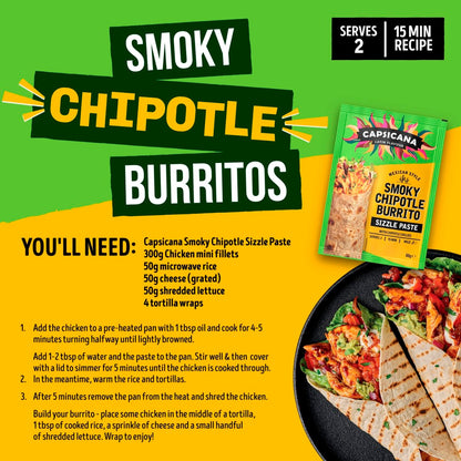 Capsicana Mexican Burrito Tomato & Chipotle Paste 60G — image 3