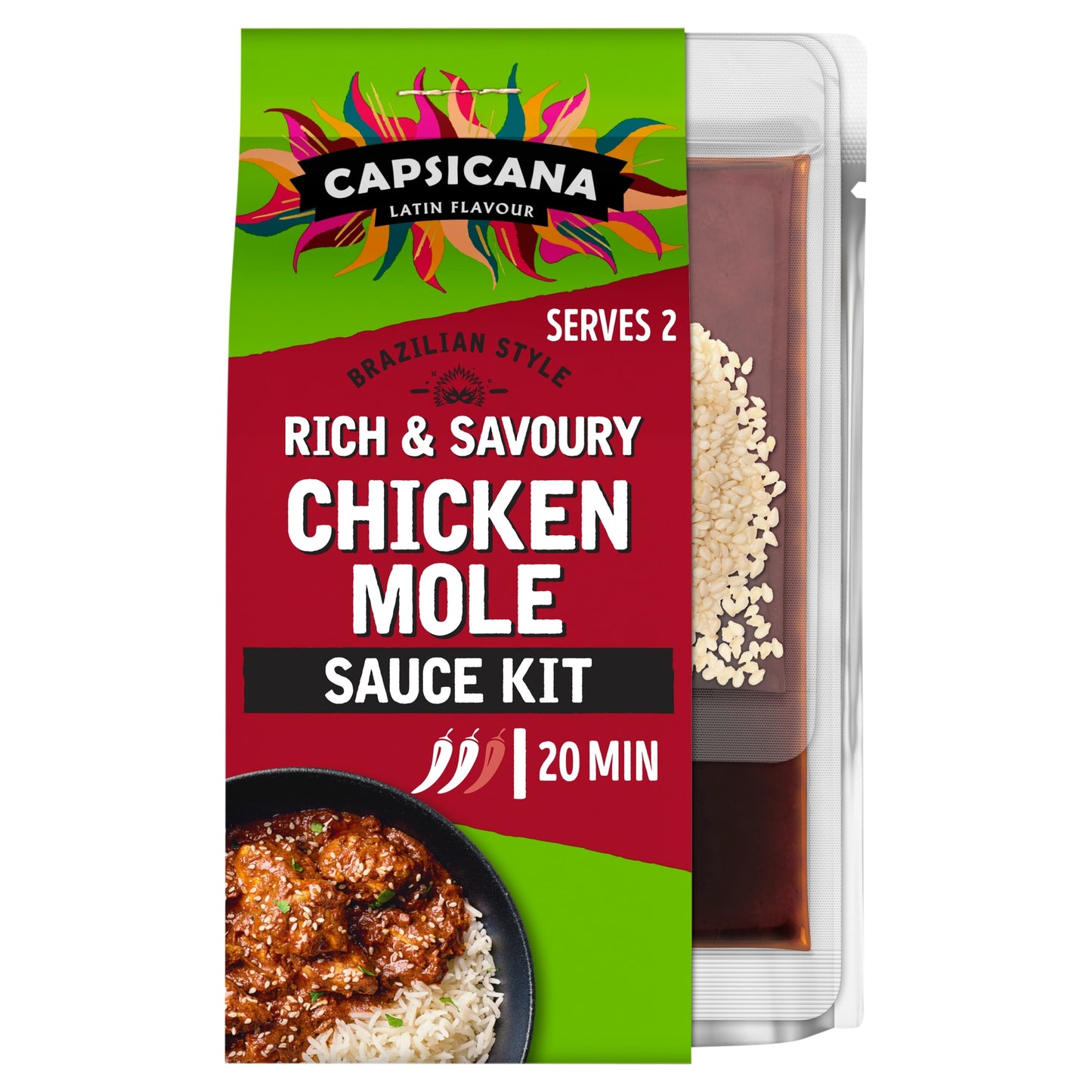 Capsicana Mexican Chicken Mole Cooking Sauce Kit 273g — image 1