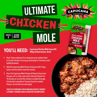 Capsicana Mexican Chicken Mole Cooking Sauce Kit 273g — image 3