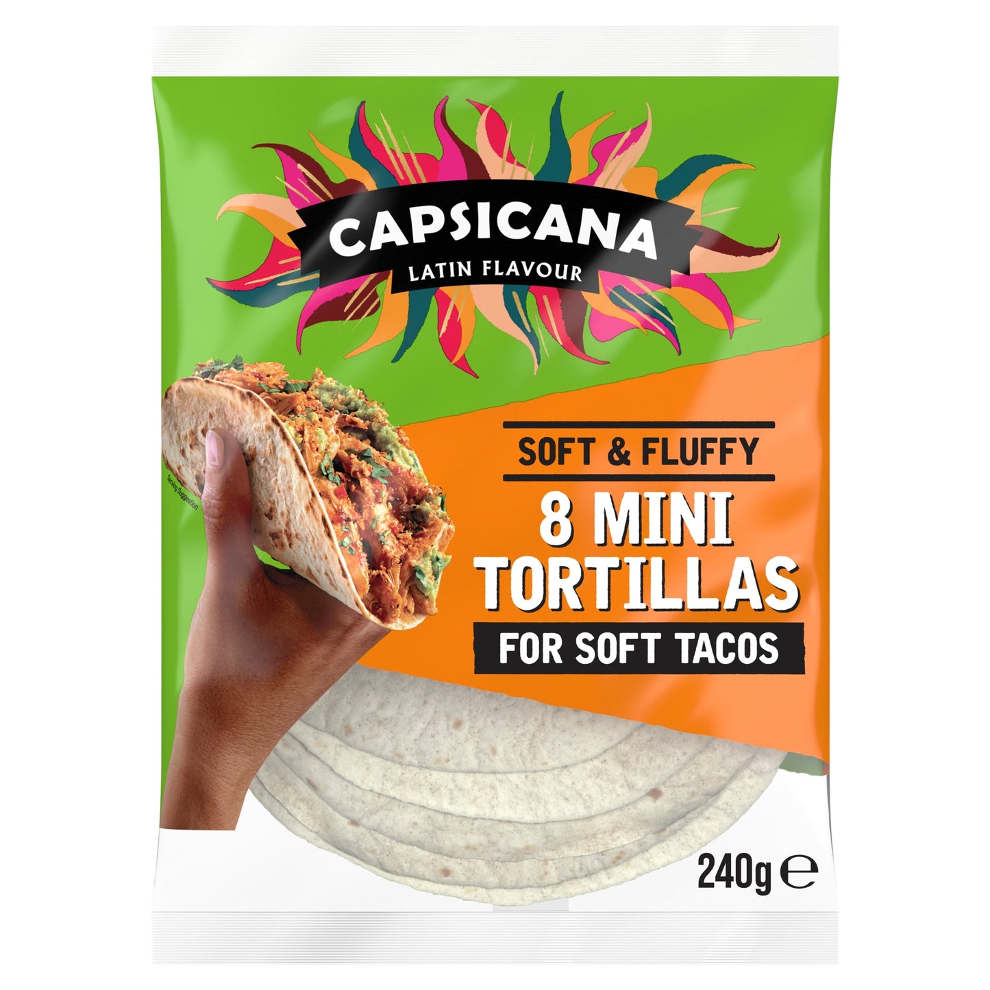 Capsicana Mini Tortillas Wheat Flour Wraps 240g — image 1